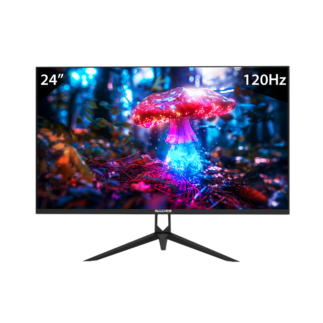 SADES Russula 24” FHD Gaming Monitor – 120Hz / 1ms / Fast IPS / FreeSync / HDMI 2.1 / Black