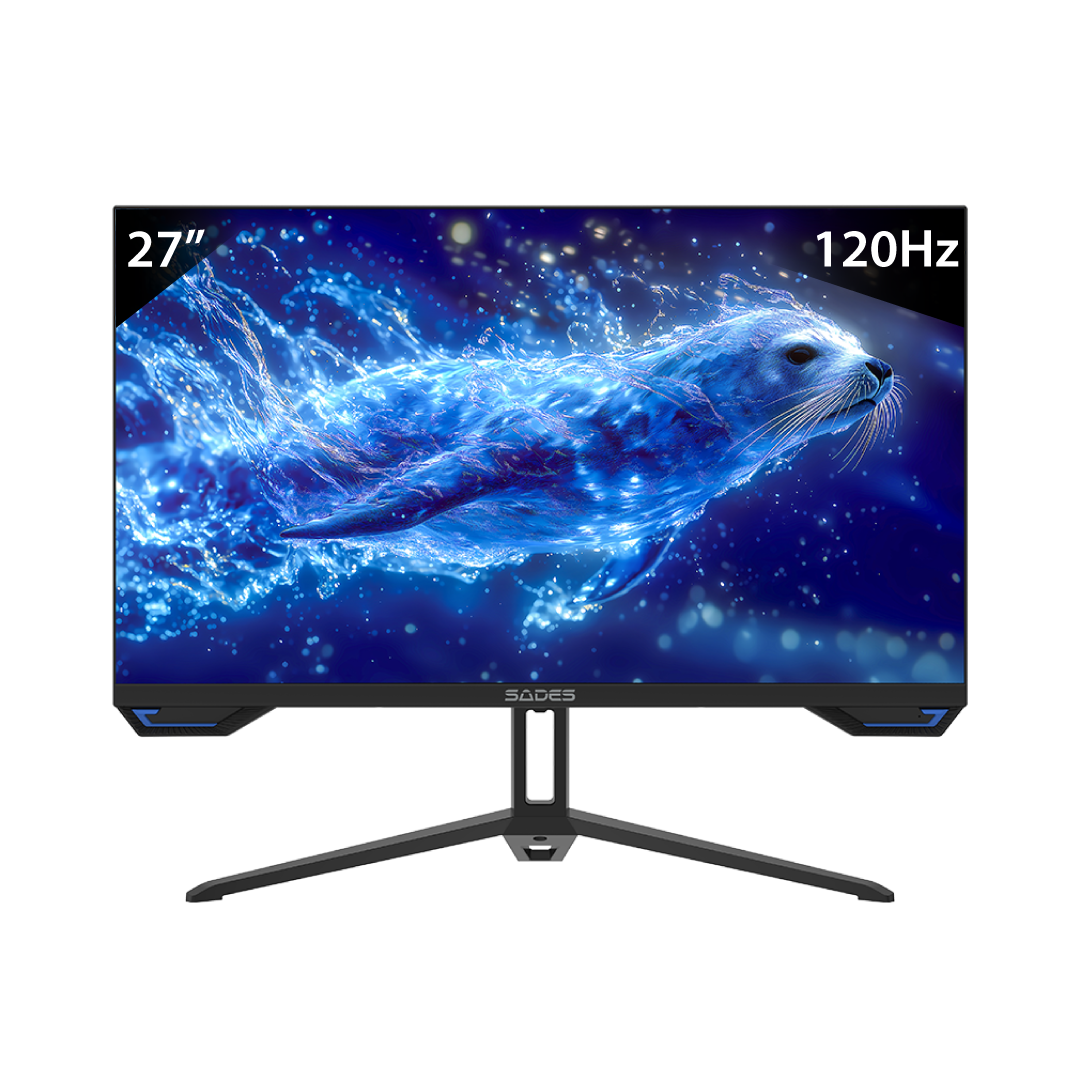 SADES SL-Sealion 27” FHD Gaming Monitor – 120Hz / 1ms MPRT / IPS Panel / Adaptive Sync / HDR / Black Edition