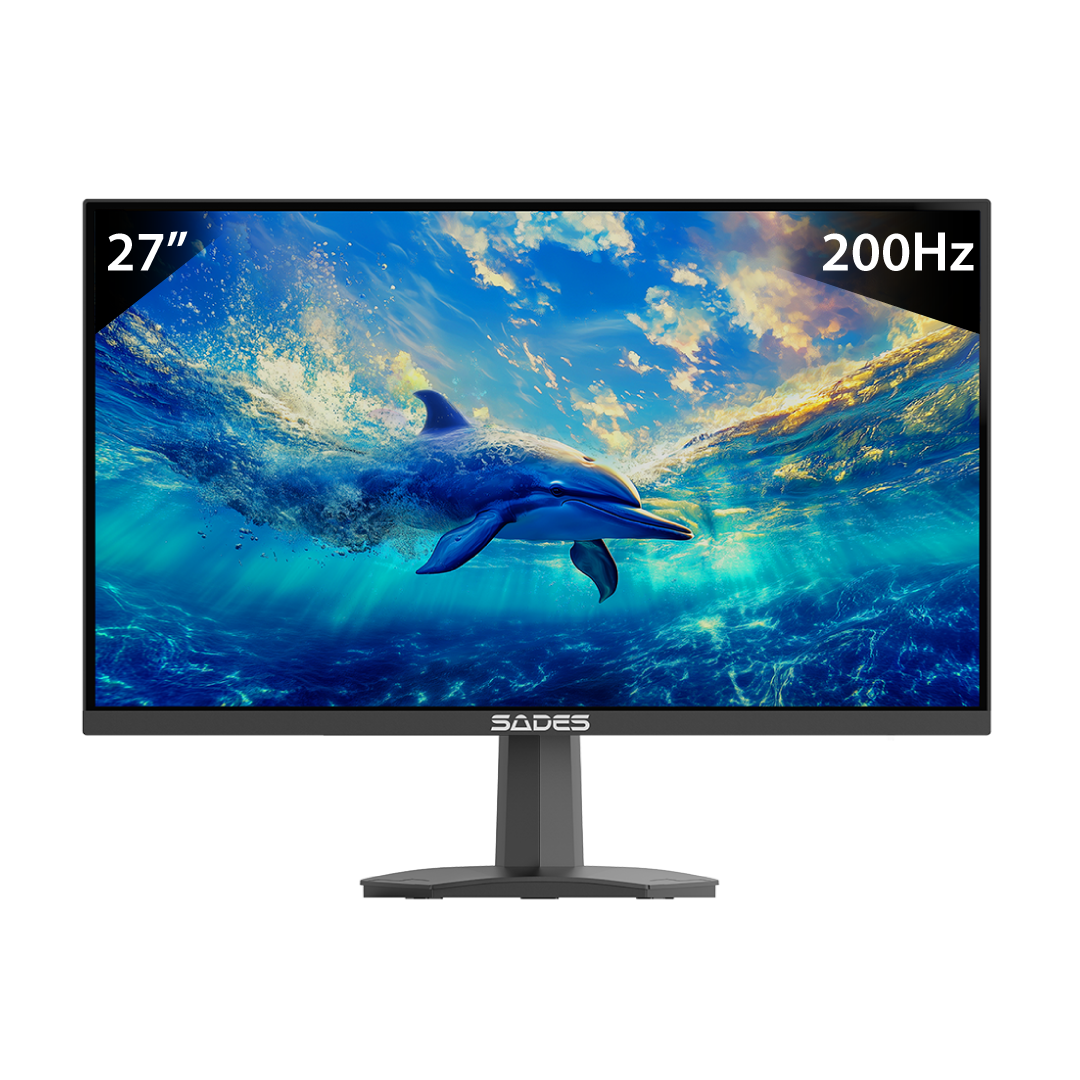 SADES SP-Dolphin 27” FHD Gaming Monitor – 200Hz / 1ms MPRT / IPS Panel / HDR10 / Adaptive Sync / Black