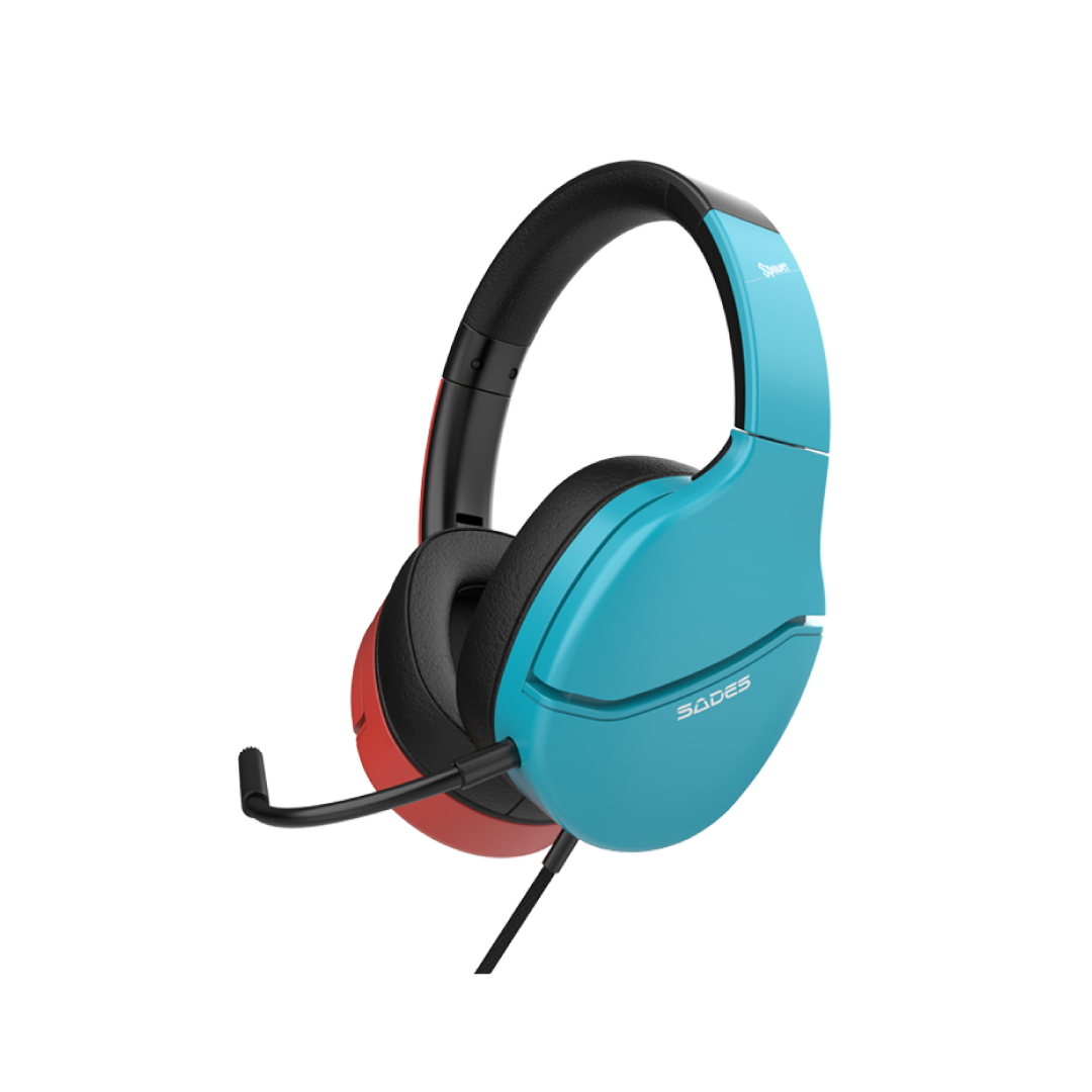 SADES SPower SA-725 Platform Gaming Headset – 40mm Drivers / Stereo Sound / Noise Cancelling Mic / Multi-Platform 3.5mm / Foldable Design