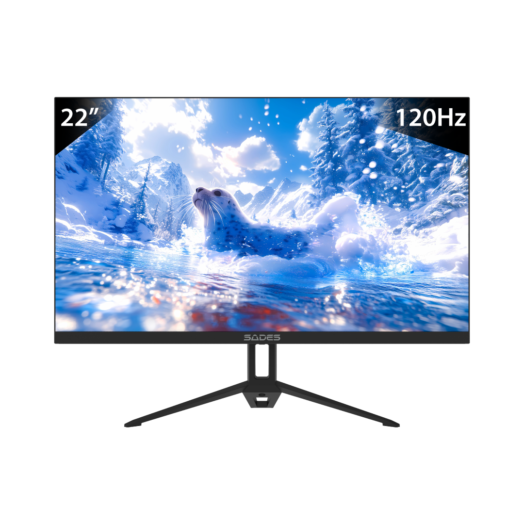 SADES ST-Seal 22” FHD Gaming Monitor – 120Hz / 1ms MPRT / IPS Panel / Adaptive Sync / HDR / Black