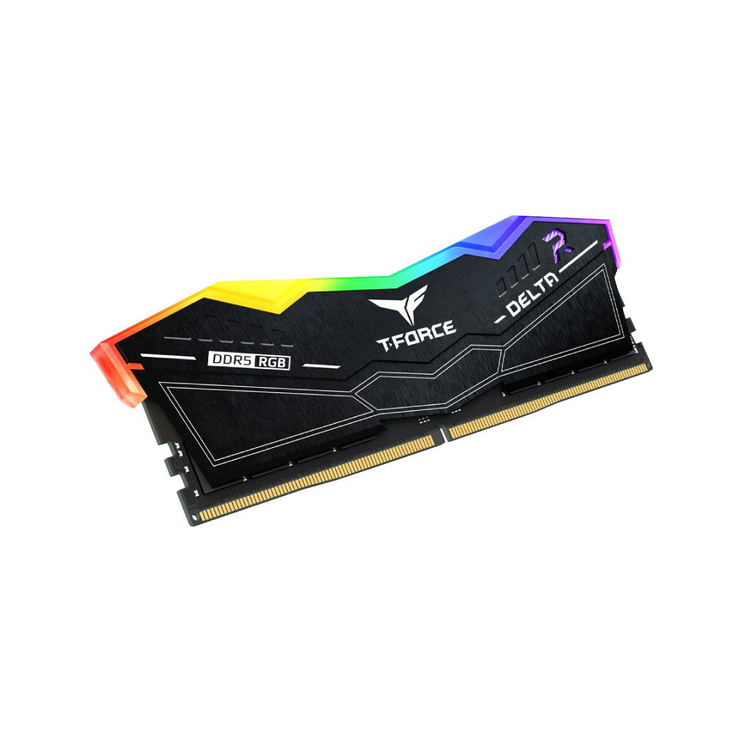 TeamGroup T-Force Delta RGB DDR5 32GB (2×16GB) 6000MHz Black Gaming RAM 1