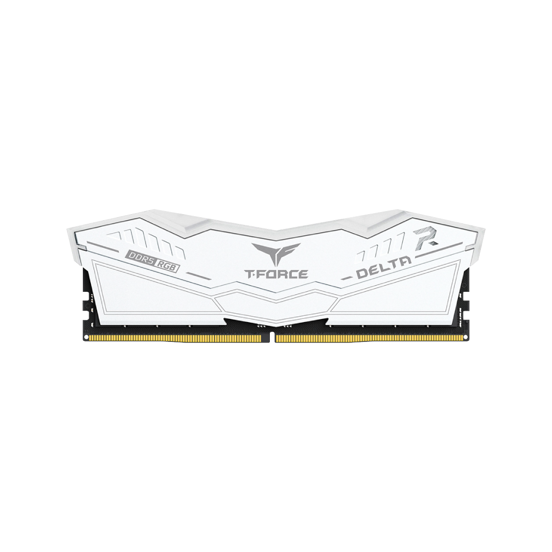 TeamGroup T-Force Delta RGB DDR5 32GB (2×16GB) 6000MHz White Gaming RAM 1