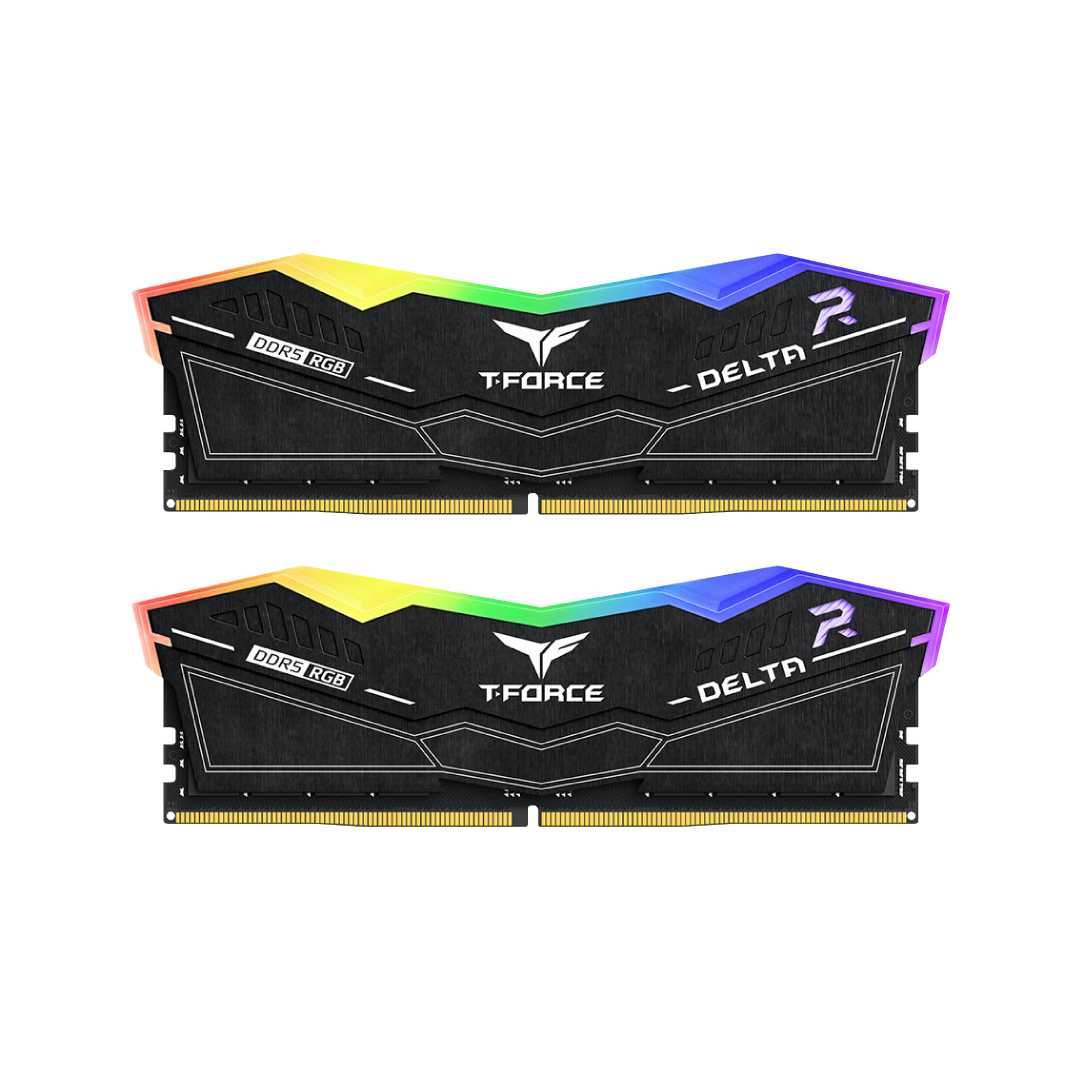 TeamGroup T-Force Delta RGB DDR5 32GB (2×16GB) 6000MHz Black Gaming RAM