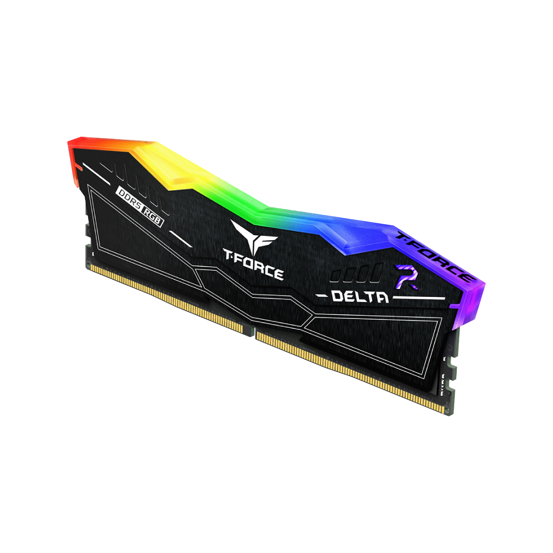 TeamGroup T-Force Delta RGB DDR5 32GB (2×16GB) 6000MHz Black Gaming RAM 3