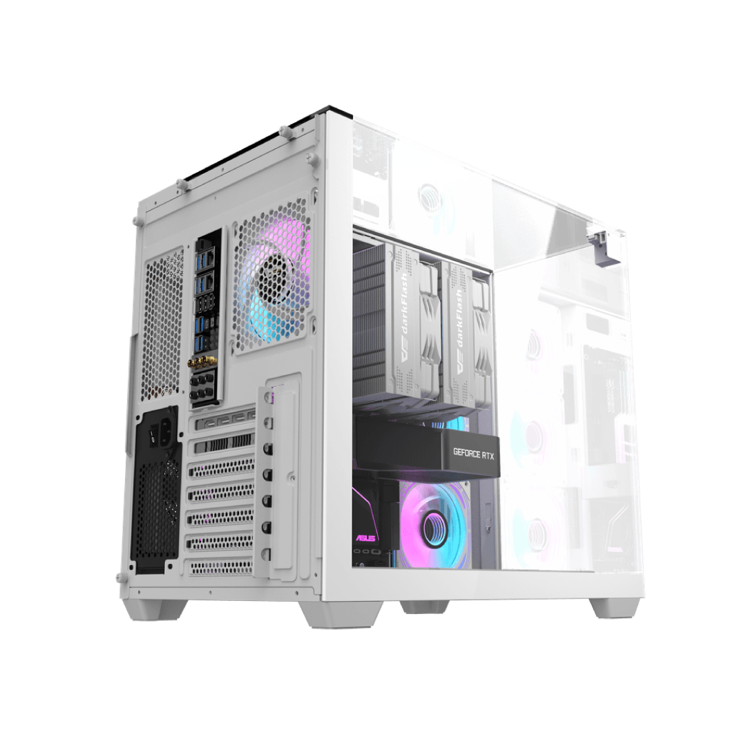DarkFlash TH285 White ATX Mid‑Tower PC Case 3