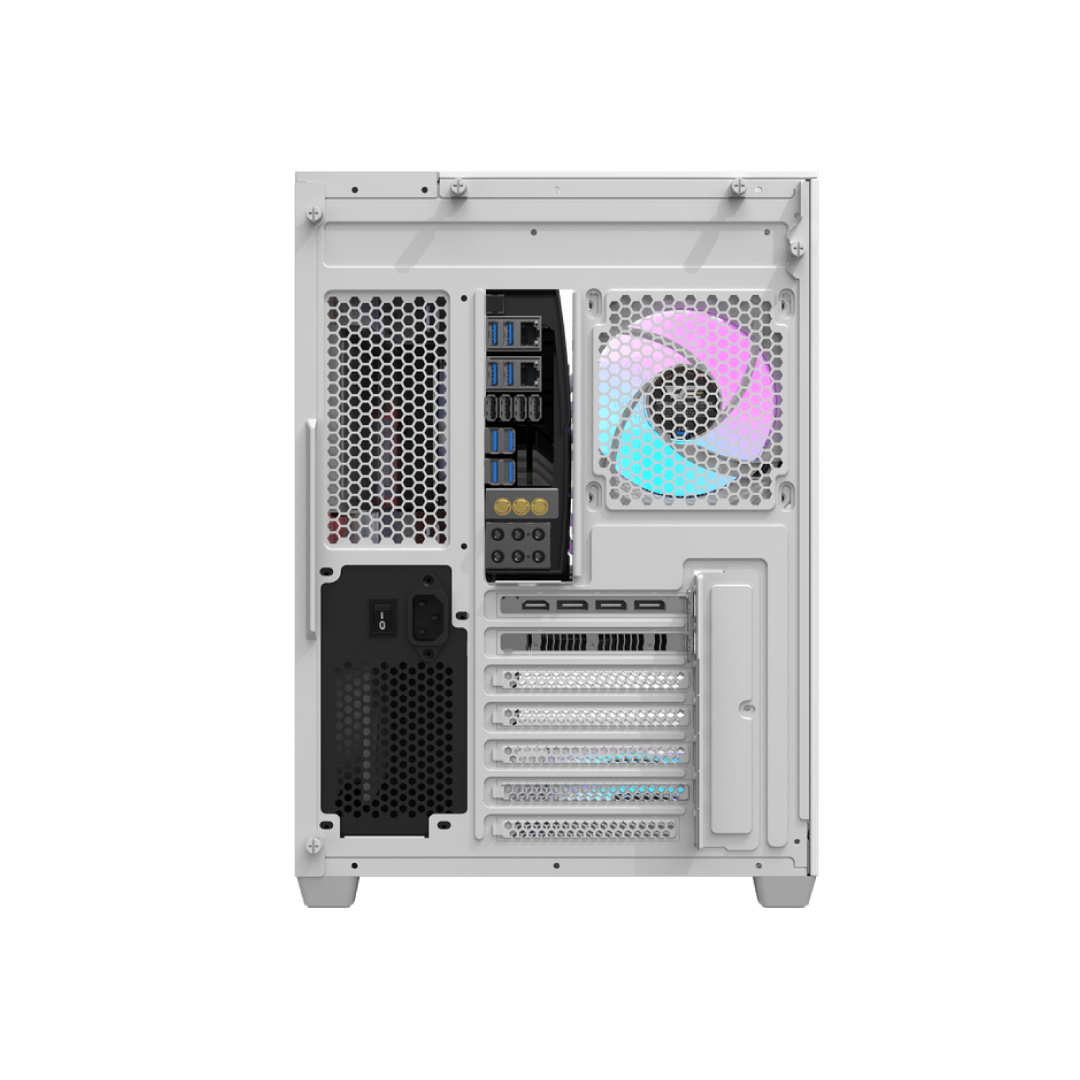 DarkFlash TH285 White ATX Mid‑Tower PC Case 4