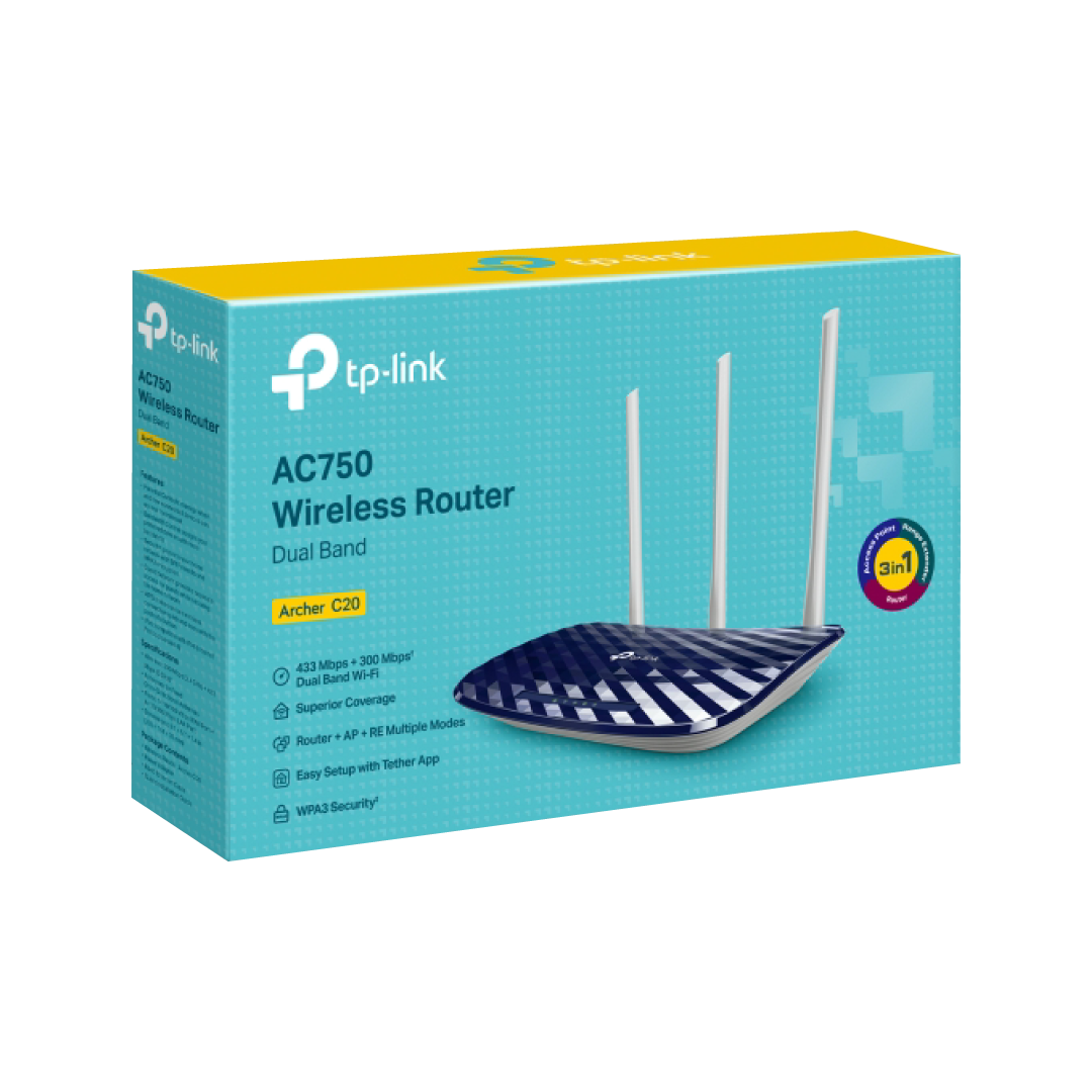 TP-Link Archer C20 – AC750 Wi-Fi Router