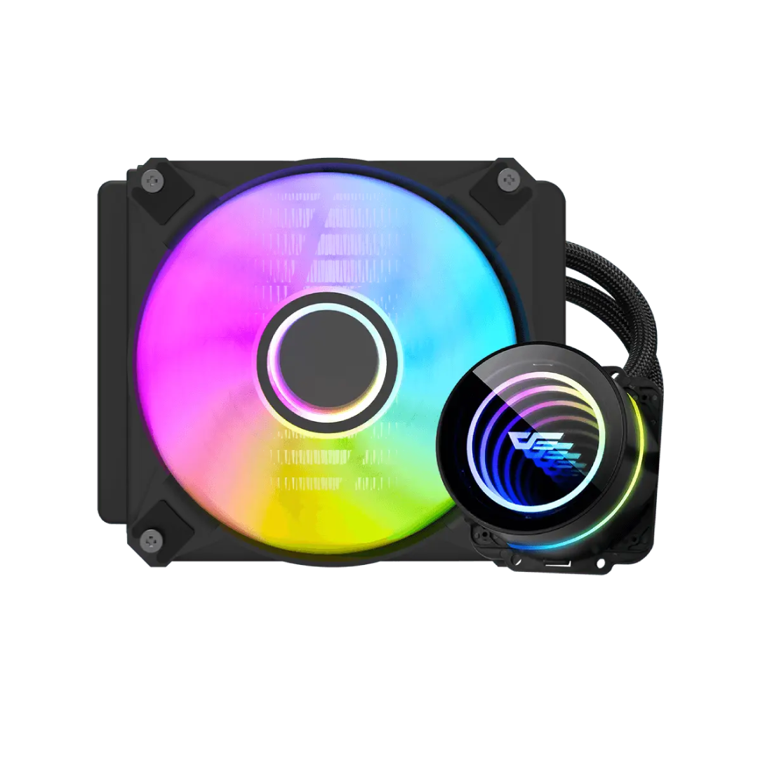 DarkFlash Twister DXV2.6 120 Black ARGB 120mm All‑in‑One Liquid CPU Cooler 1