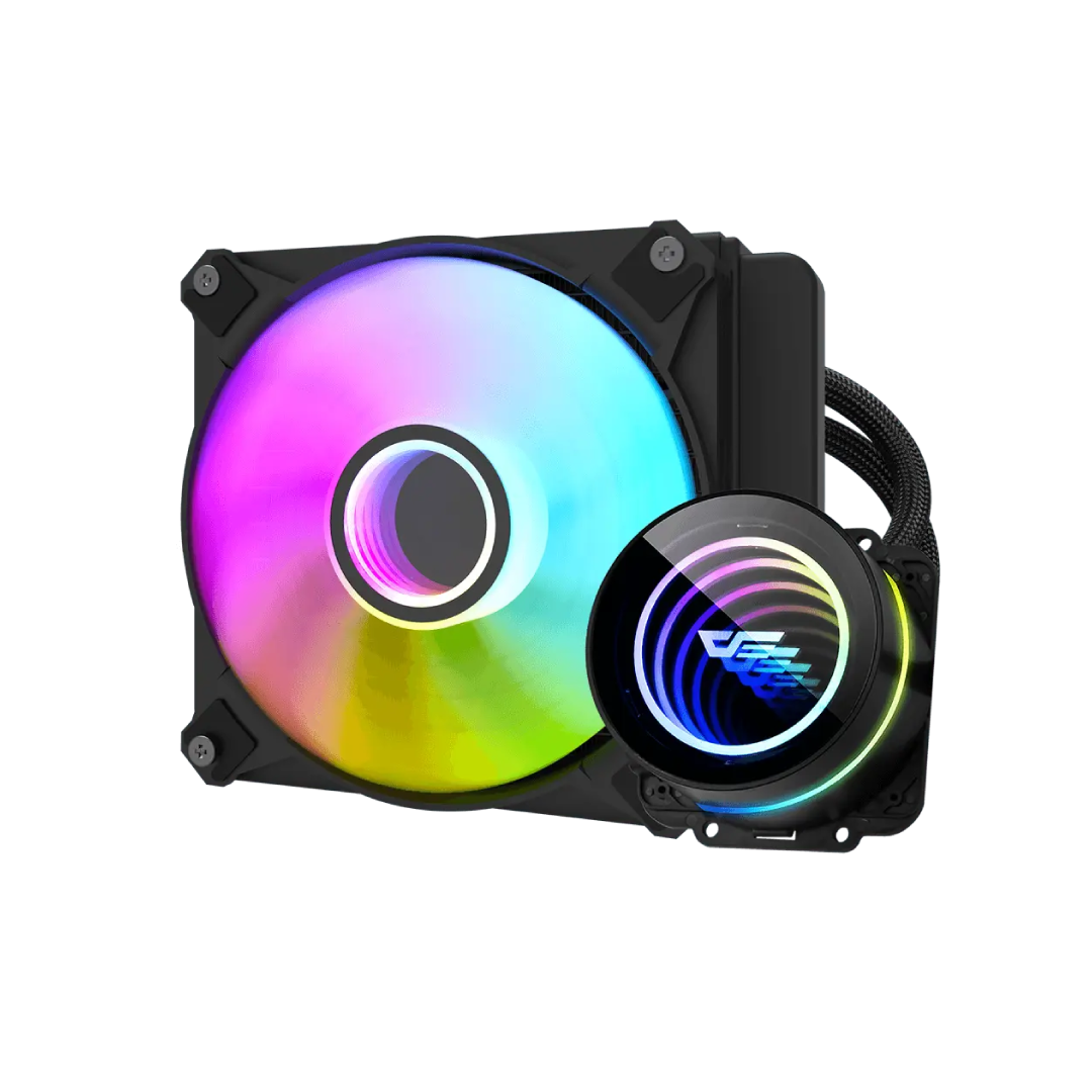DarkFlash Twister DXV2.6 120 Black ARGB 120mm All‑in‑One Liquid CPU Cooler 3