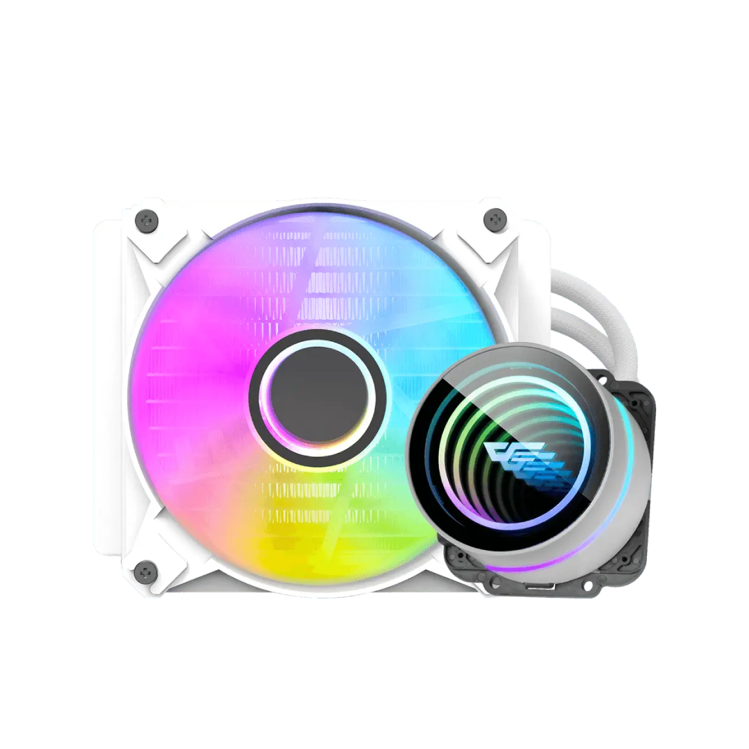 DarkFlash Twister DXV2.6 120 White ARGB 120mm All‑in‑One Liquid CPU Cooler 1