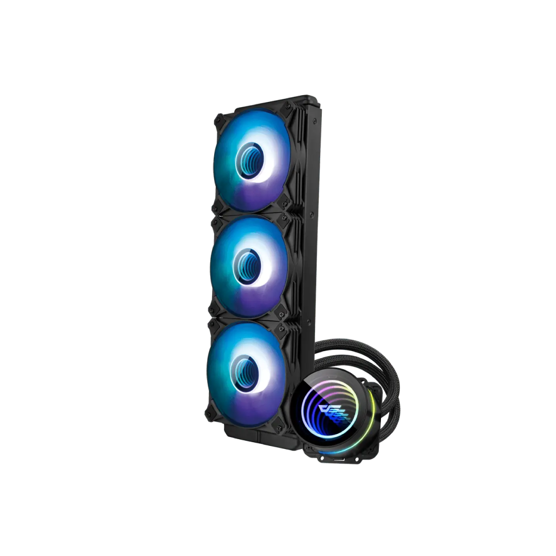 DarkFlash Twister DXV2.6 360 Black ARGB 360mm All‑in‑One Liquid CPU Cooler 1