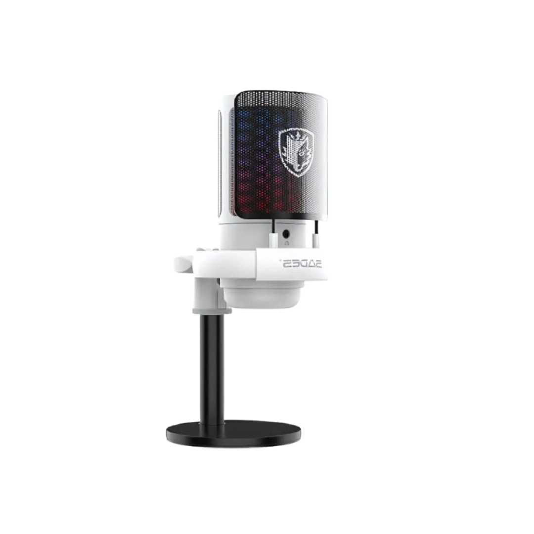 SADES Tyto White ME6S White – USB Gaming Microphone (SKU: ME6S WHITE)