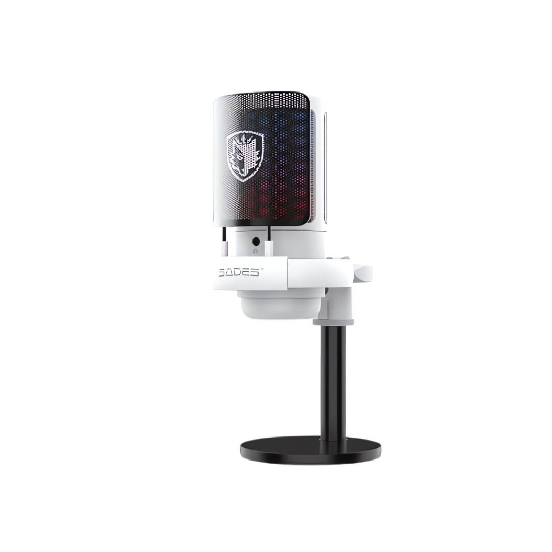 SADES Tyto White ME6S White – USB Gaming Microphone (SKU: ME6S WHITE) 2