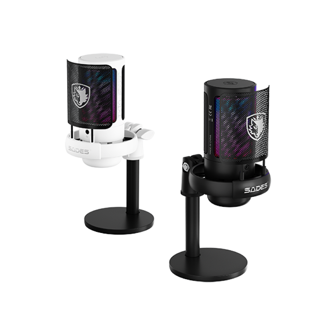 SADES Tyto White ME6S White – USB Gaming Microphone (SKU: ME6S WHITE) 5