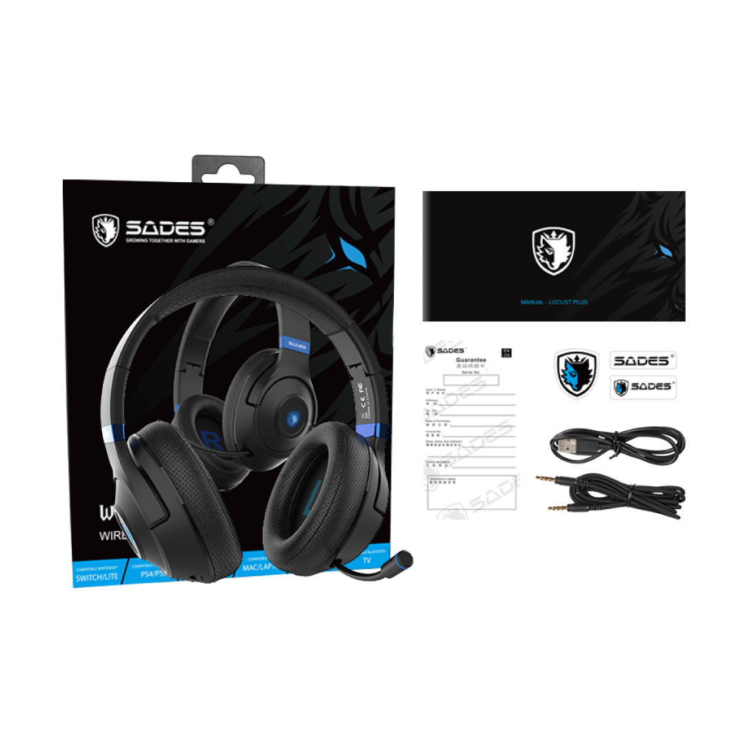 SADES Whisper SA-205 – Wireless RGB Gaming Headset (SKU: SA-205) 10