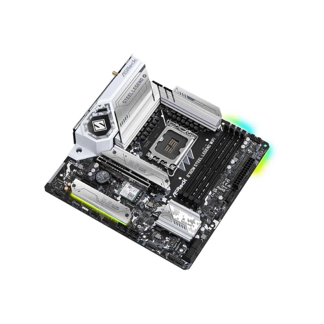 ASRock B760M Steel Legend WiFi DDR5 Micro-ATX Motherboard 1