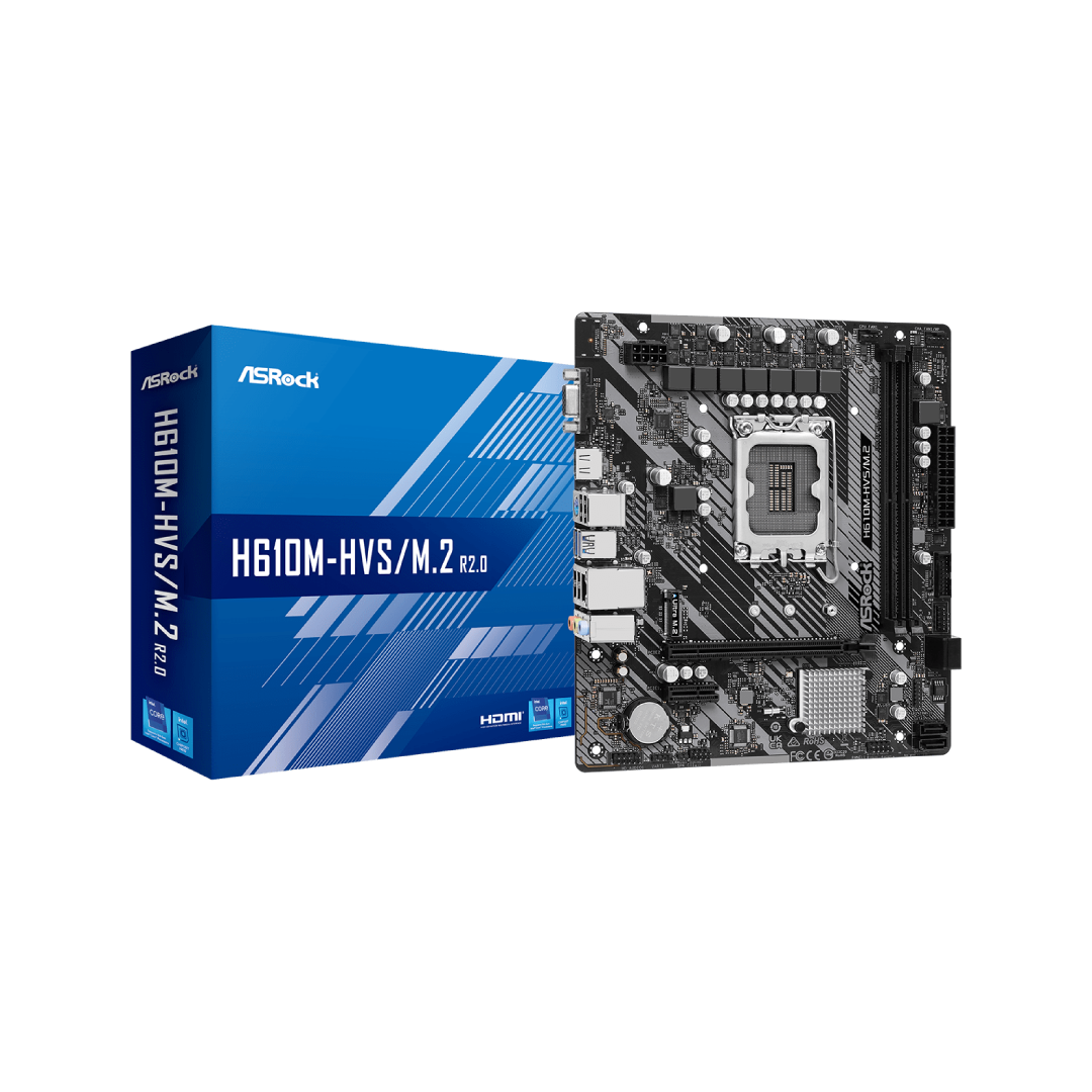 ASRock H610M-HVS DDR4 Micro-ATX Motherboard