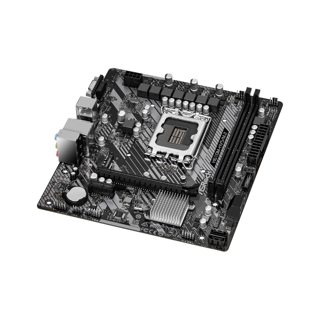 ASRock H610M-HVS DDR4 Micro-ATX Motherboard 1