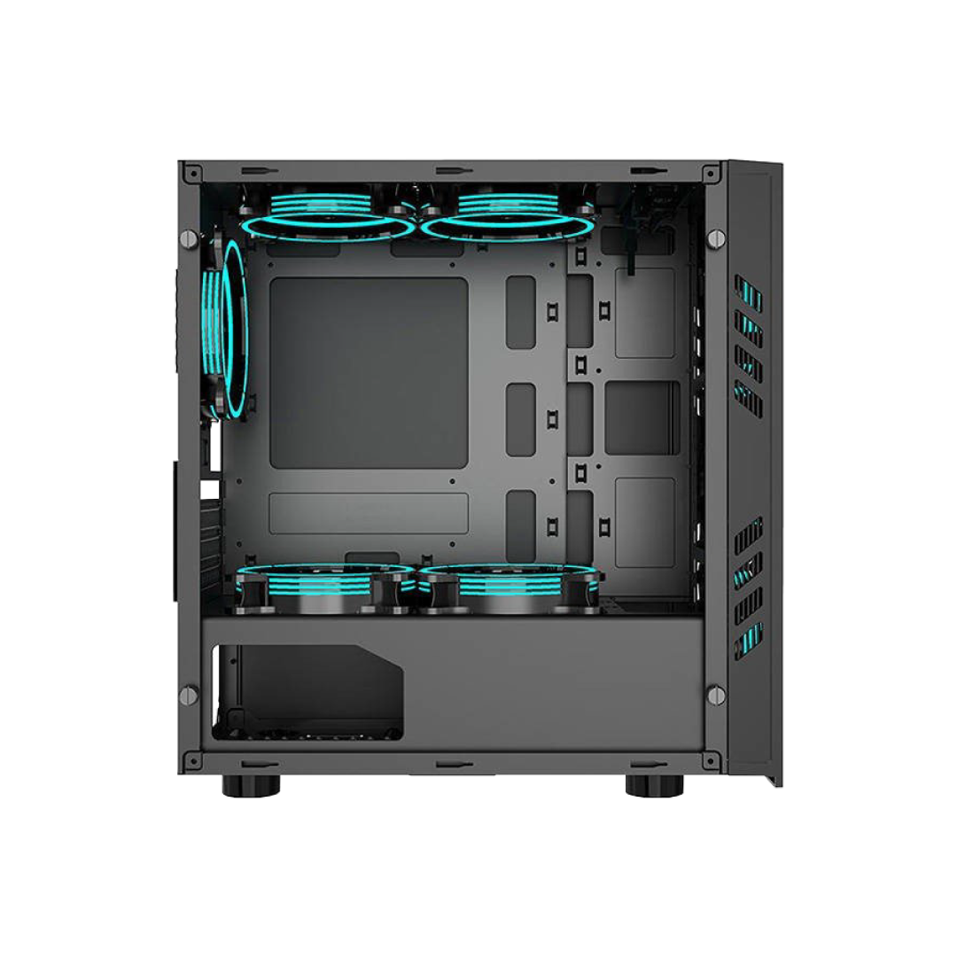 Aigo Black Technology Mini Micro-ATX Gaming PC Case Black 1