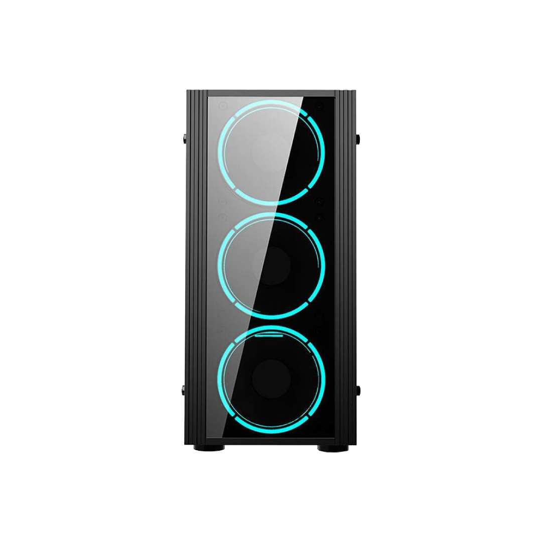 Aigo Black Technology Mini Micro-ATX Gaming PC Case Black 1