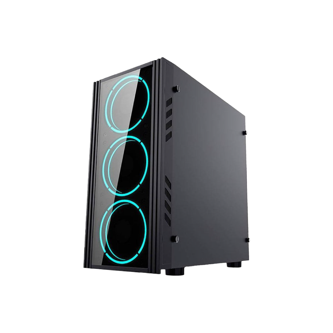 Aigo Black Technology Mini Micro-ATX Gaming PC Case Black