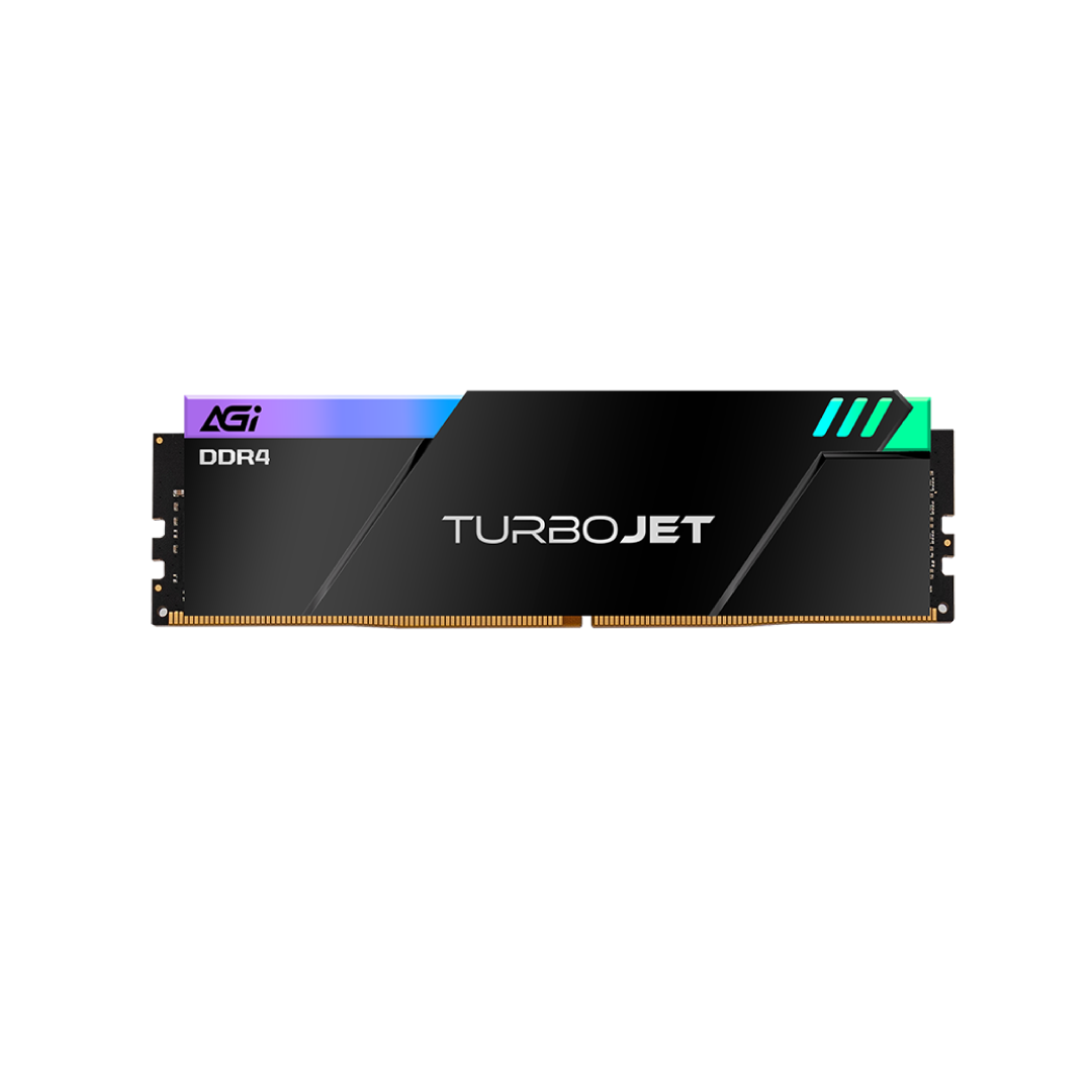 AGI TurboJet RGB 16GB (2×8GB) DDR4 3600MHz Gaming RAM Black 4