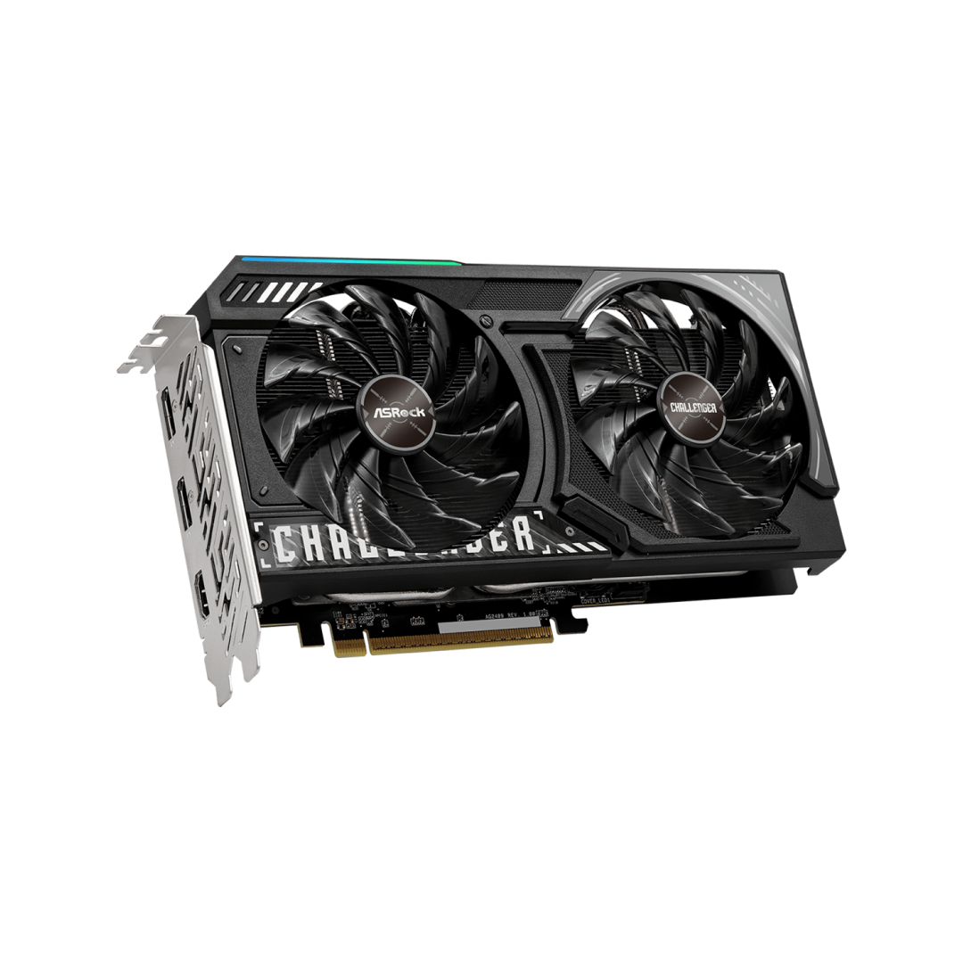 ASRock Radeon RX 9060 XT Challenger 8GB OC Graphics Card 3