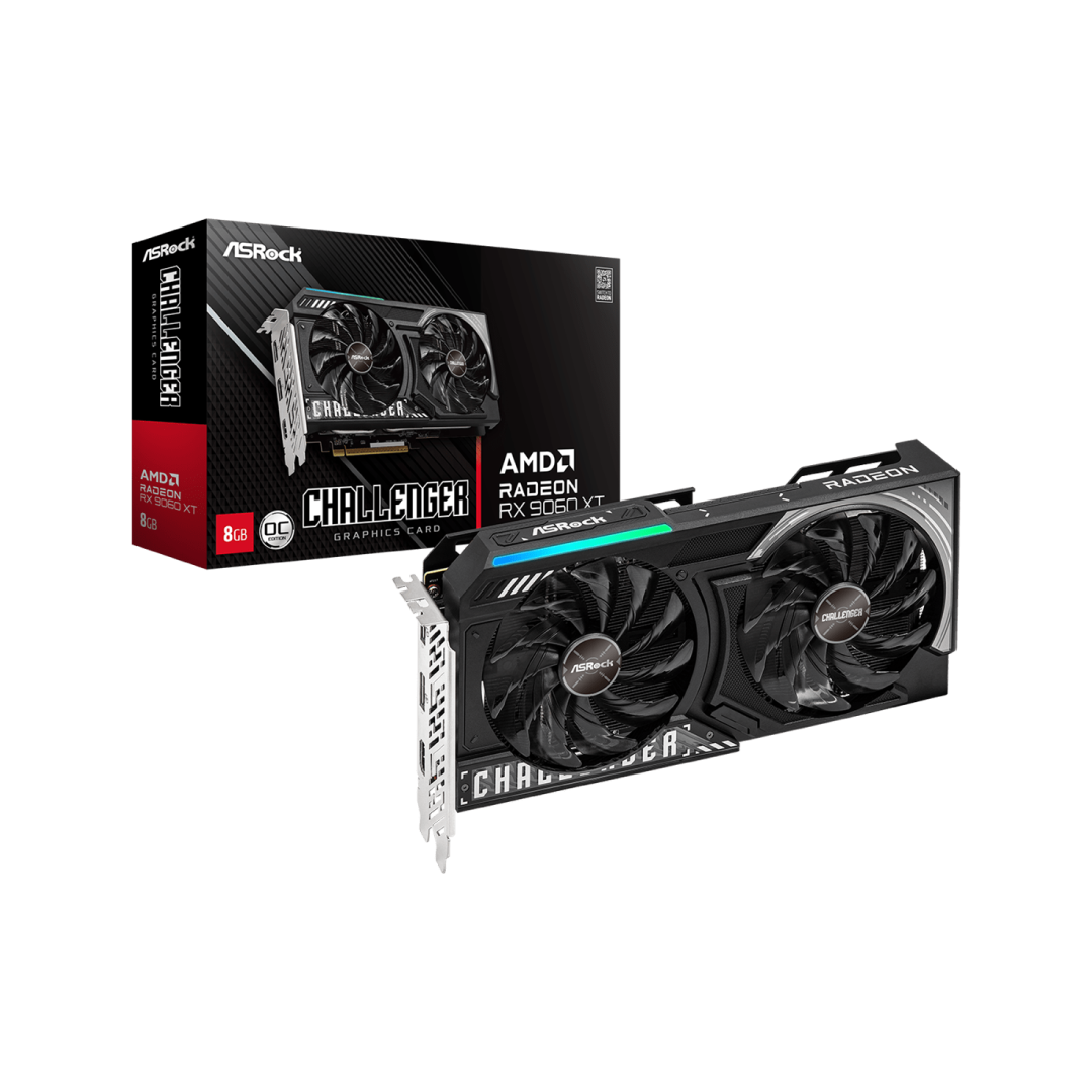ASRock Radeon RX 9060 XT Challenger 8GB OC Graphics Card