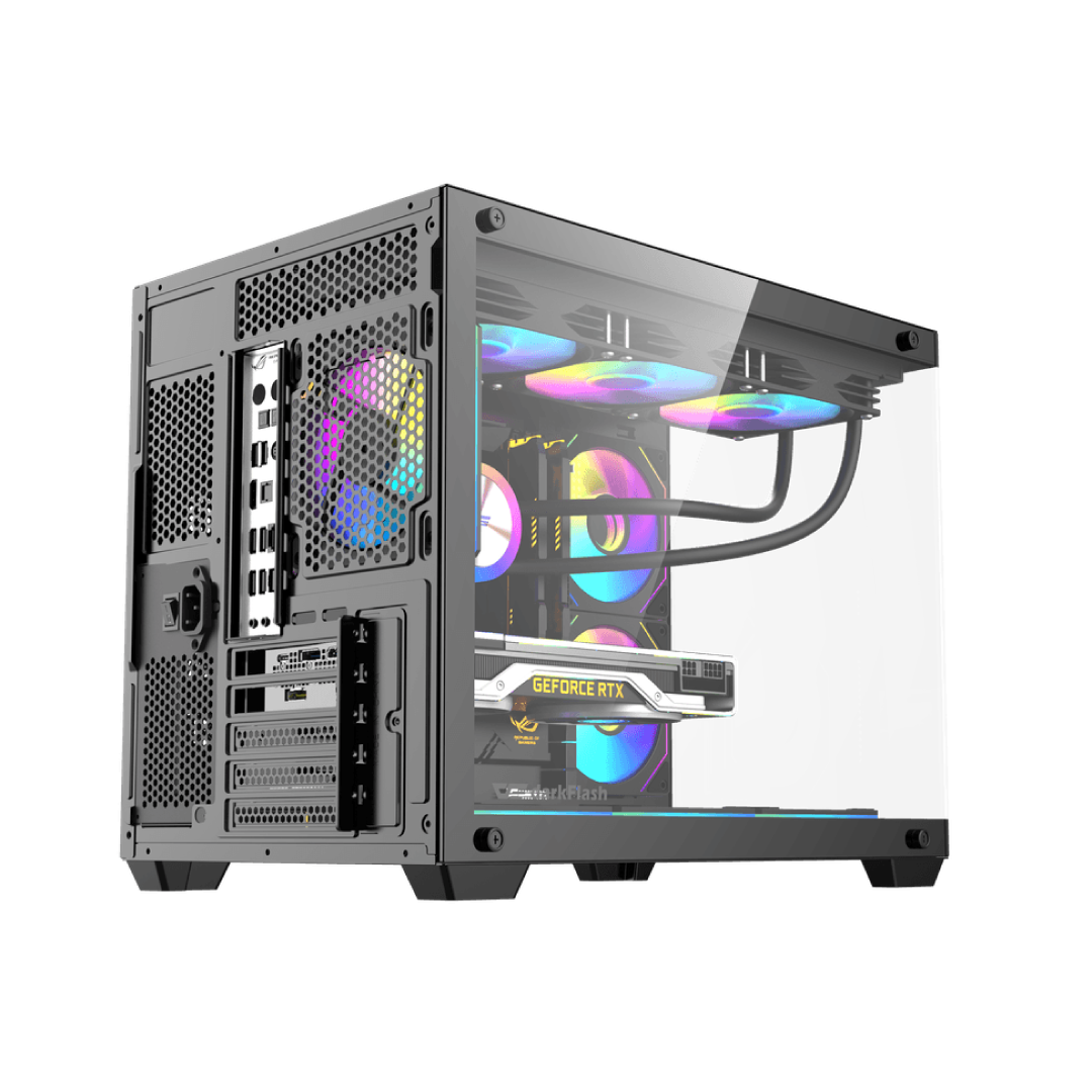 DarkFlash B275 PRO+ Black Gaming Case + 650W PSU + 6 ARGB Fans 1