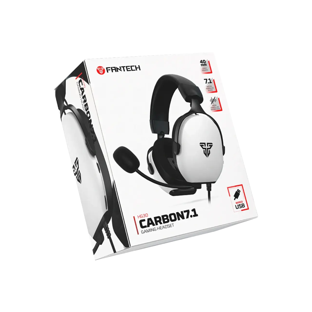 Fantech Carbon 7.1 Gaming Headset – White 4