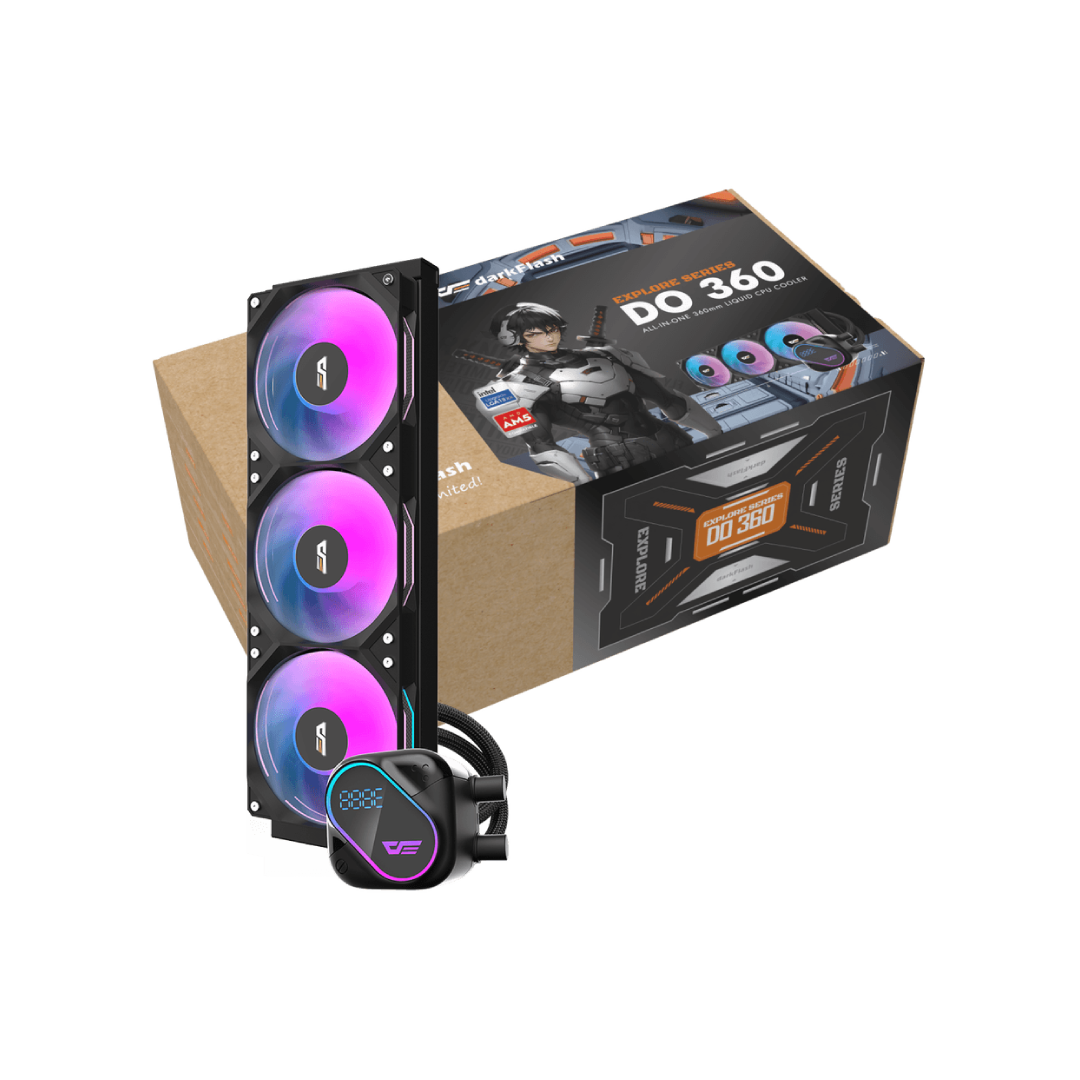 DarkFlash EXPLORE DO360 Black 360 mm AIO Liquid CPU Cooler