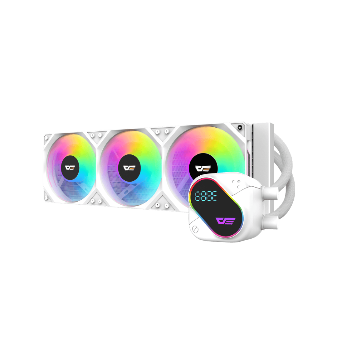 DarkFlash EXPLORE DO360 White 360 mm AIO Liquid CPU Cooler 1