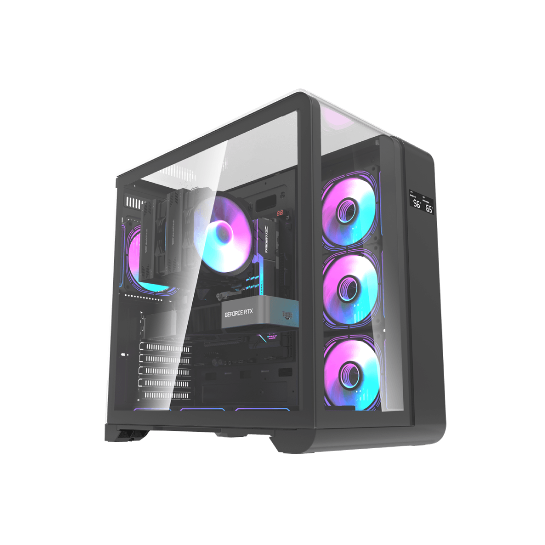 DarkFlash L280 Black ATX Mid‑Tower PC Case