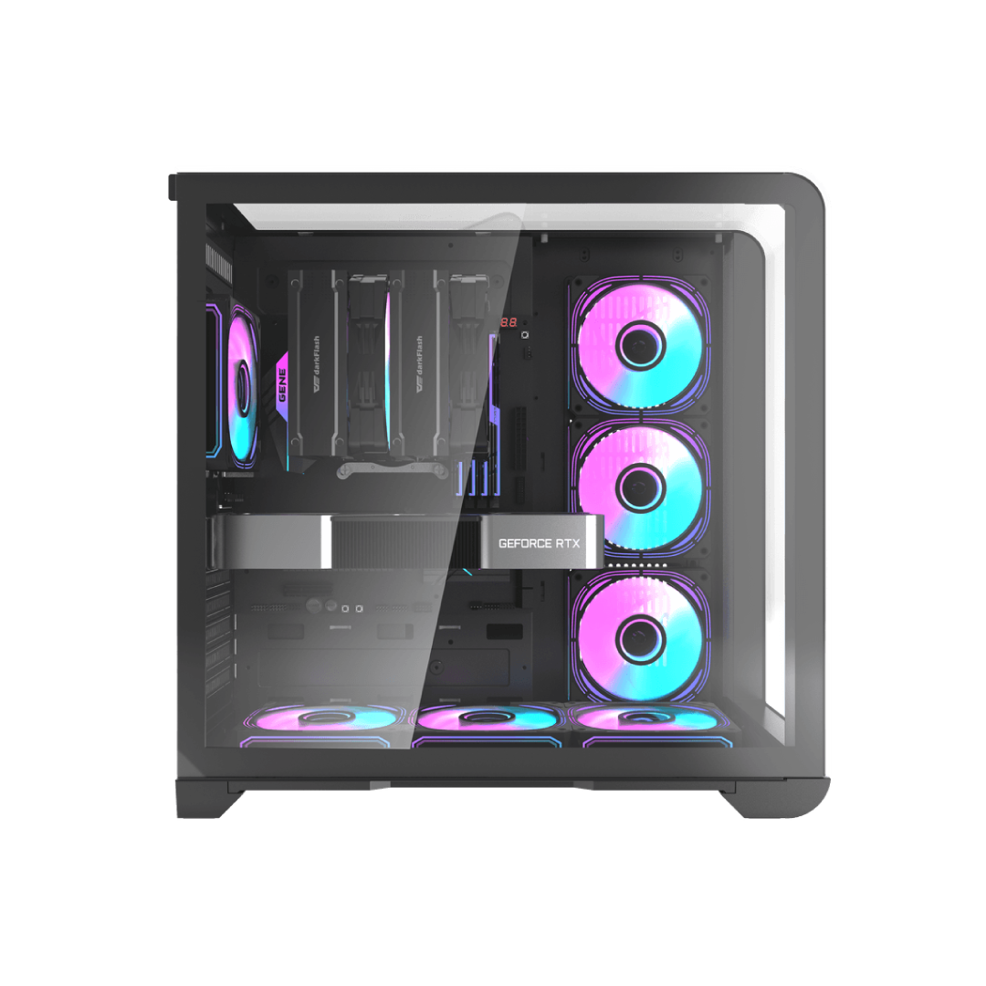 DarkFlash L280 Black ATX Mid‑Tower PC Case 2