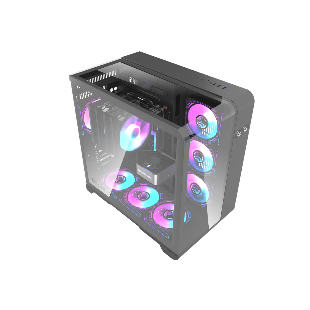 DarkFlash L280 Black ATX Mid‑Tower PC Case 5