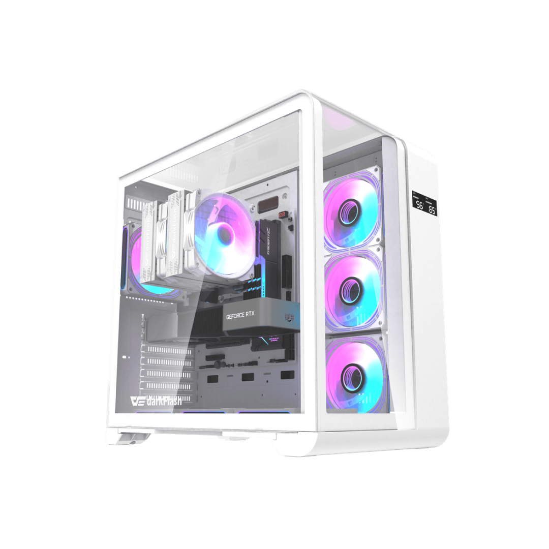 DarkFlash L280 White ATX Mid‑Tower PC Case