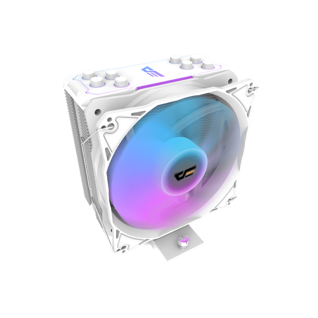 DarkFlash Storm Z4 Pro Mist White ARGB Tower CPU Air Cooler 2