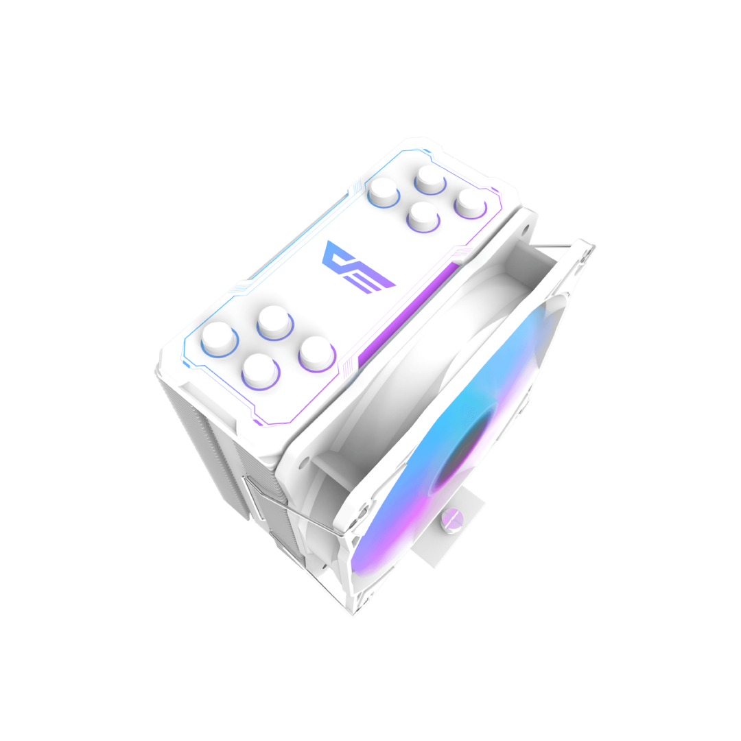 DarkFlash Storm Z4 Pro Mist White ARGB Tower CPU Air Cooler 3