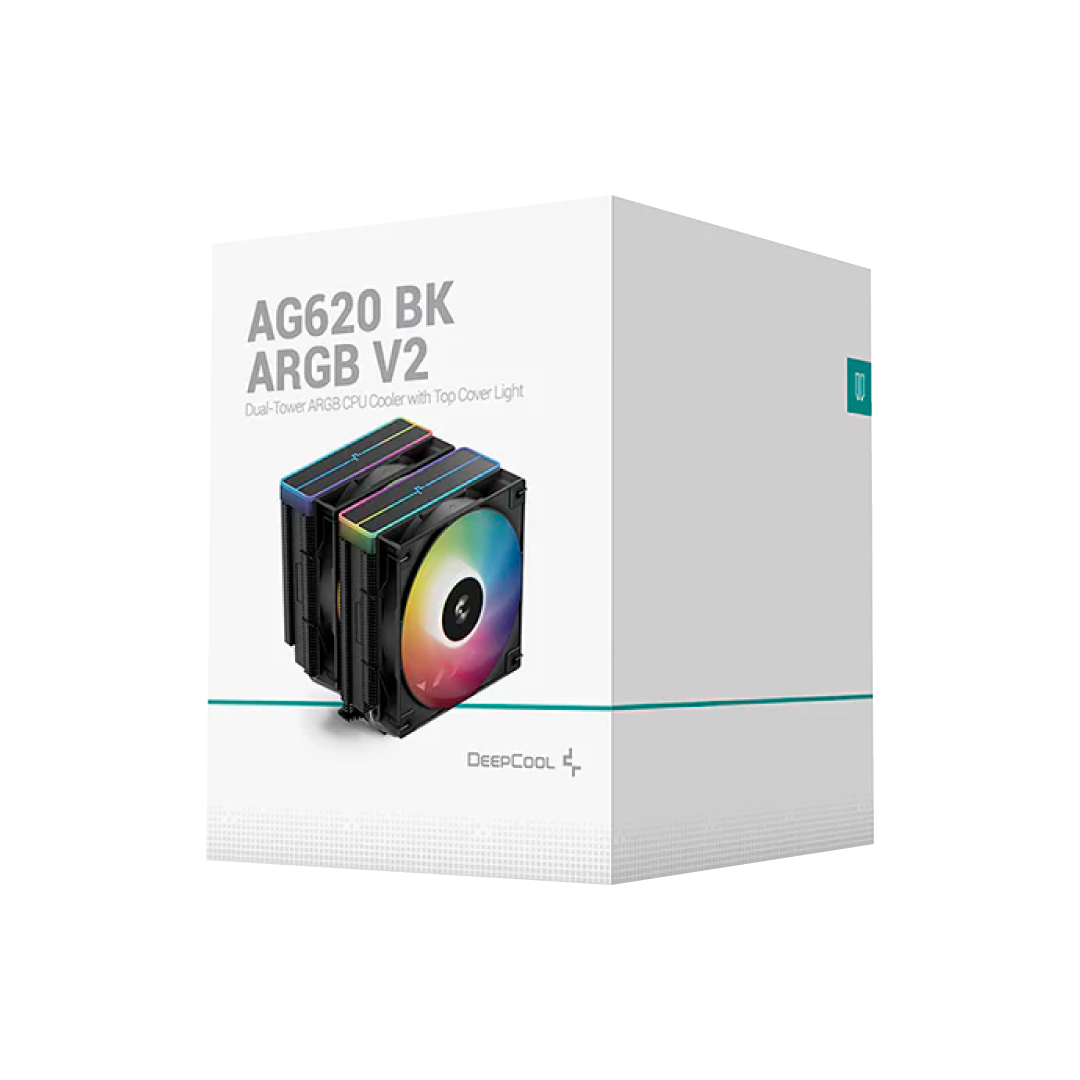 Deepcool cpu air cooler AG620 v2 Argb Black