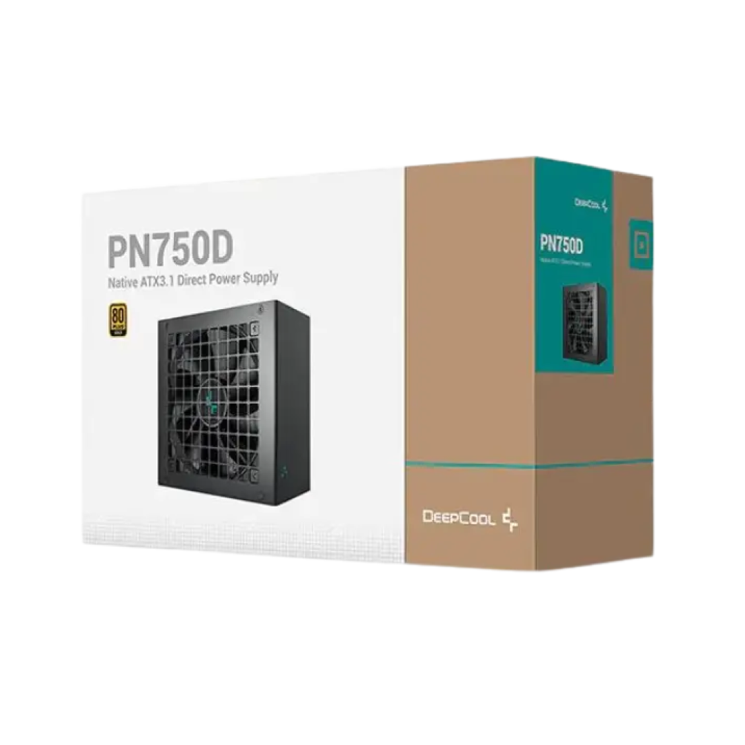 Deepcool PN750D 750W 80+ Gold ATX 3.1 Power Supply – PCIe 5.1 Ready