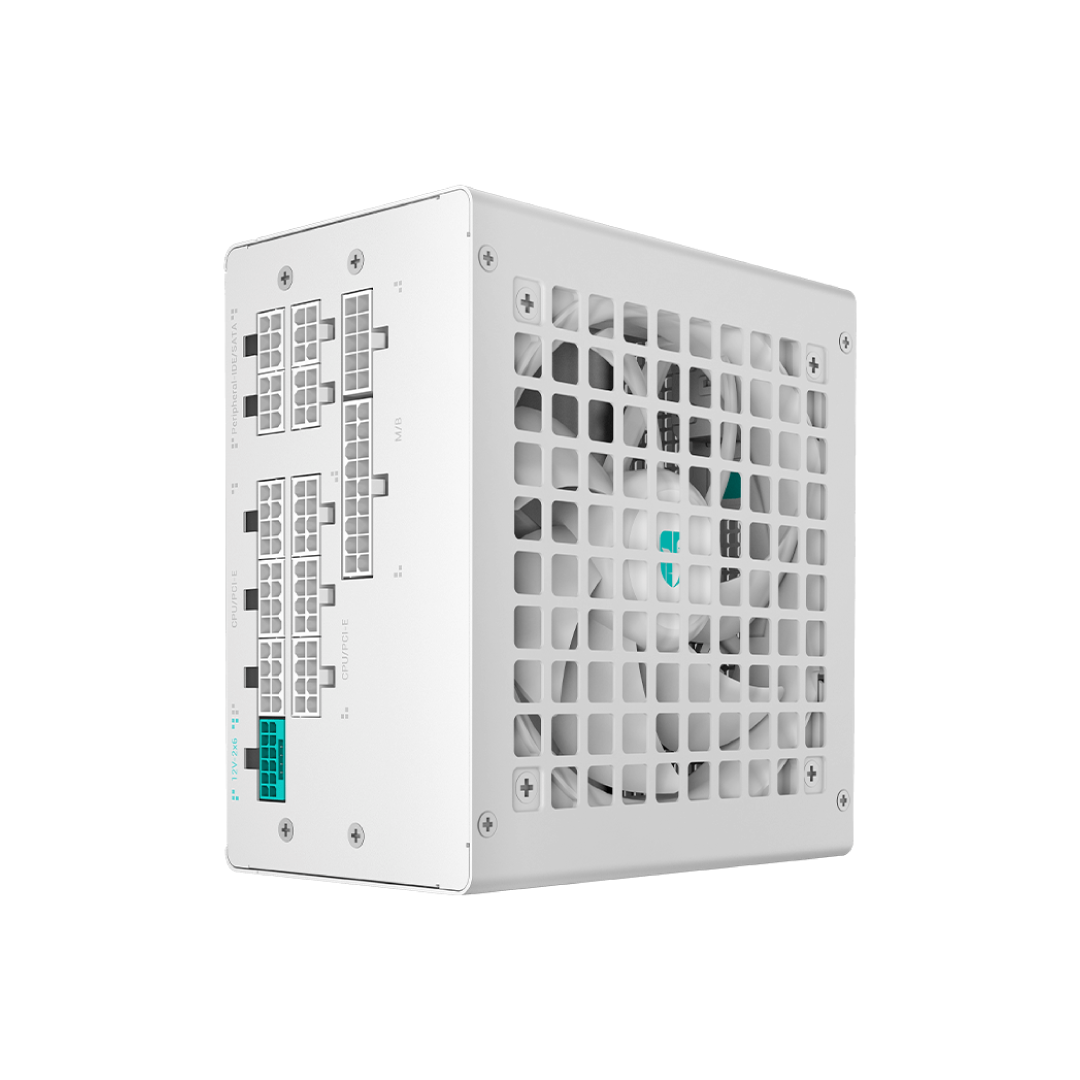 DeepCool PQ1200G White 1200W ATX 3.1 PCI-E 5.1 80 PLUS Gold Fully Modular Power Supply 2