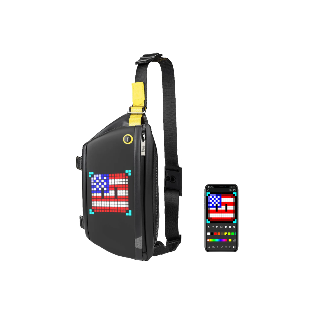 Divoom Pixoo SlingBag-C Black (90100058215) LED Smart Pixel Sling Bag