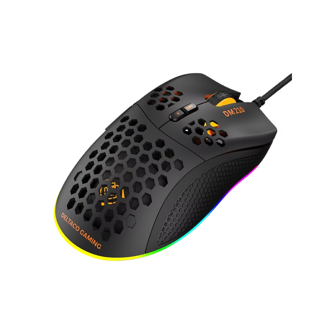 Deltaco DM210 GAM-108 Lightweight RGB Gaming Mouse 5