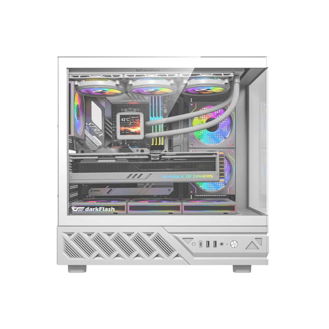 DarkFlash DS950 White Gaming Case 1