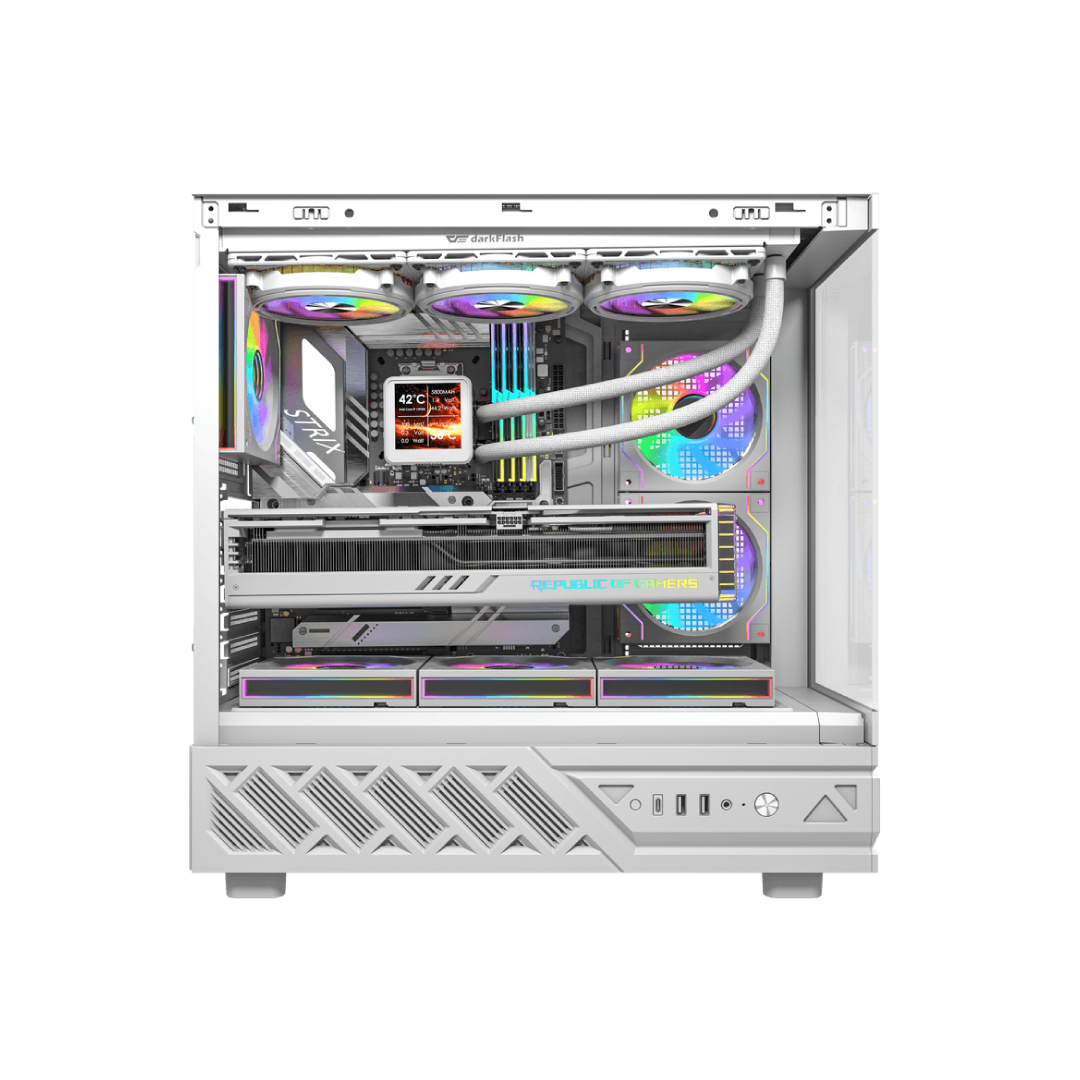 DarkFlash DS950 White Gaming Case 1