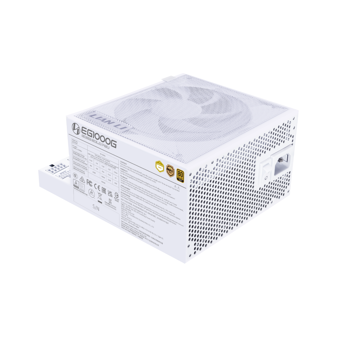 Lian Li EDGE GOLD 1000W White (مع محور USB) 10