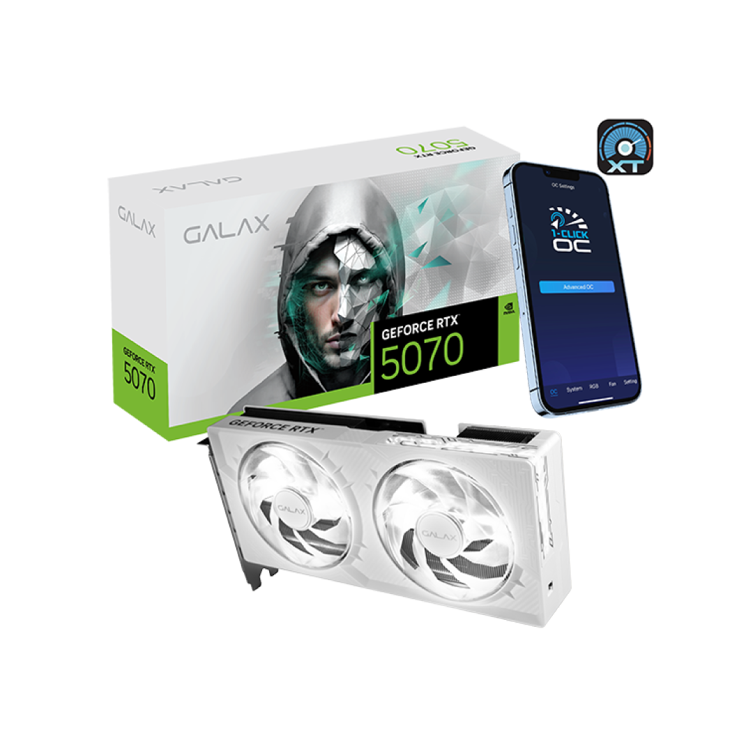 GALAX GeForce RTX 5070 White OC 12 GB Graphics Card