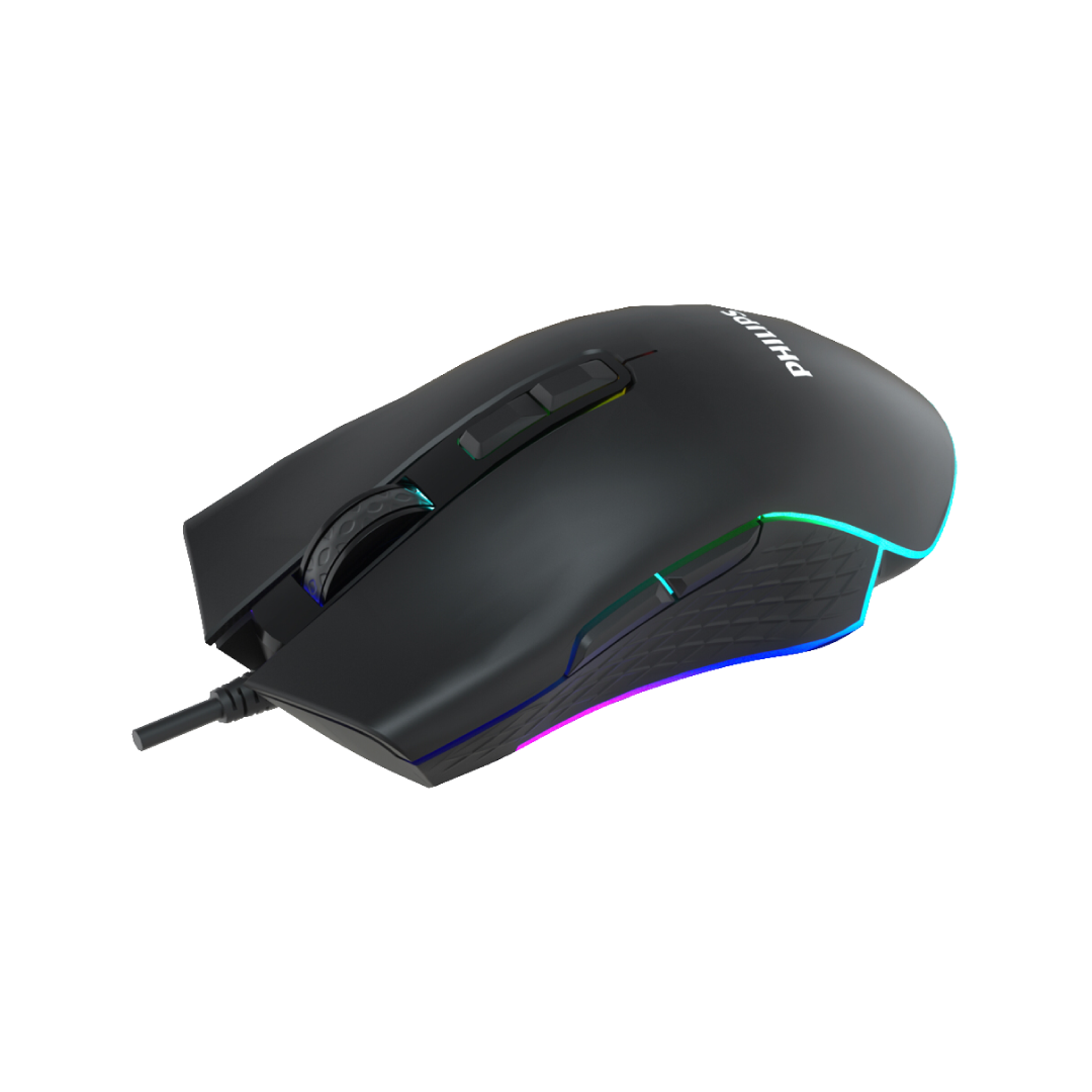 Philips G201 Wired RGB Gaming Mouse – 6400 DPI / 8 Buttons / Optical Sensor / Ergonomic Design 2