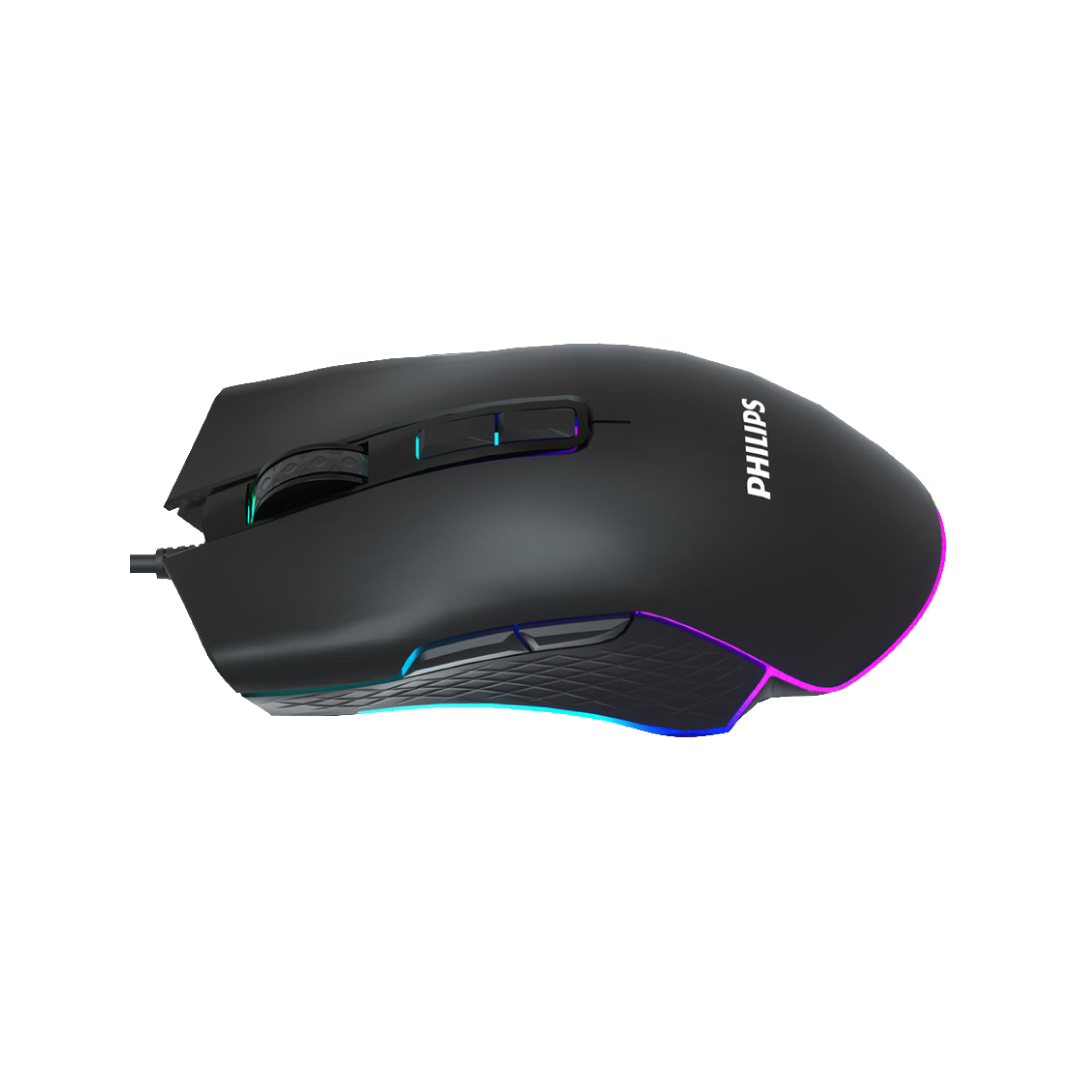 Philips G201 Wired RGB Gaming Mouse – 6400 DPI / 8 Buttons / Optical Sensor / Ergonomic Design 3